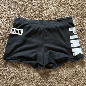 PINK Black Lounge Shorts Size M